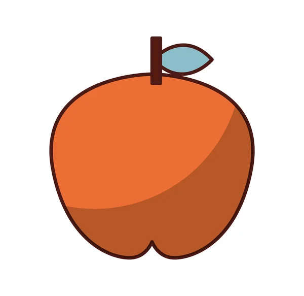 りんごフレッシュフルーツアイコン — ストックベクタ