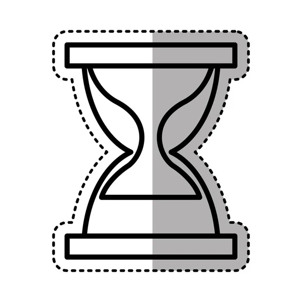 Годинник з пісочного скла ізольована піктограма — стоковий вектор