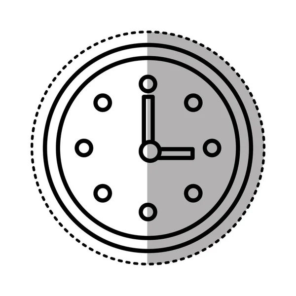Uhrzeit Uhr isoliert Ikone — Stockvektor