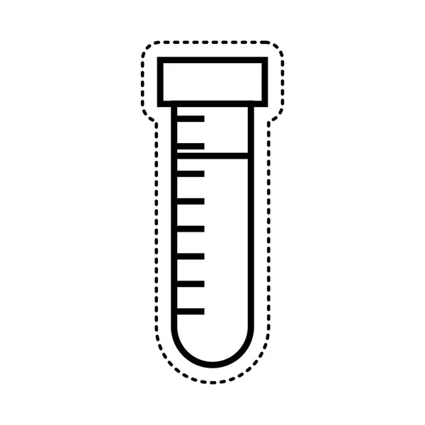 Ikona na białym tle test Tube — Wektor stockowy