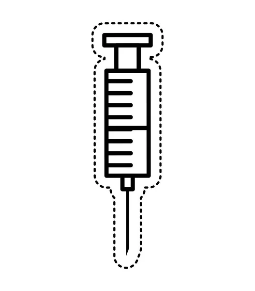 Spuit medische geïsoleerde pictogram — Stockvector