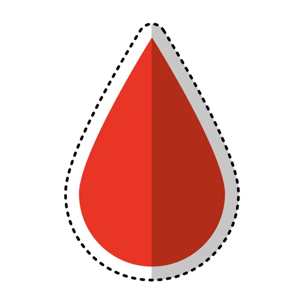 Tropfen Blut medizinische Ikone — Stockvektor