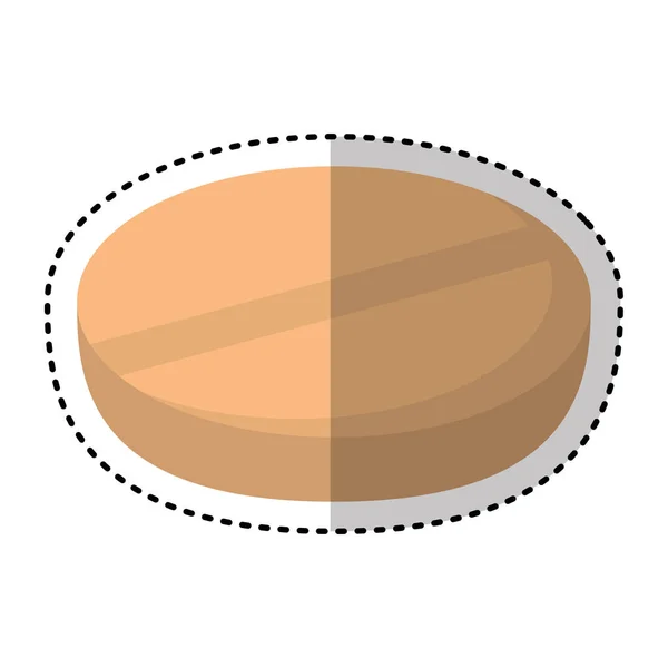 Таблетка медицинский изолированный значок — стоковый вектор