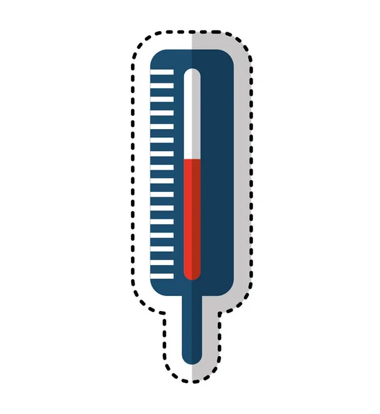 Termômetro ícone médico isolado — Vetor de Stock