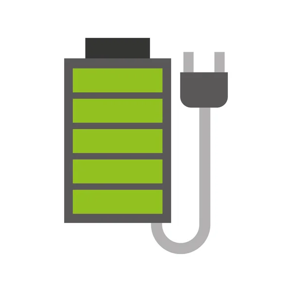 Niveau de batterie icône isolée — Image vectorielle