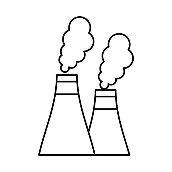 Fabrik isolierte Ikone — Stockvektor