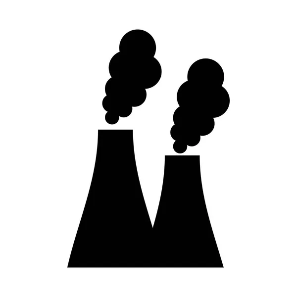 Fabriek plant geïsoleerde pictogram — Stockvector