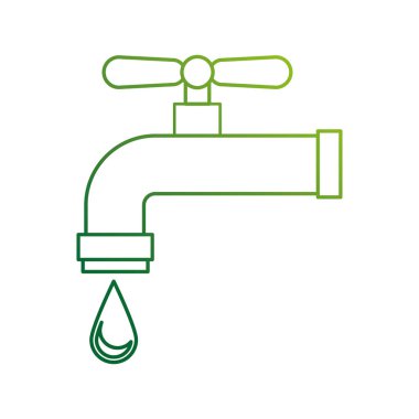 su dokunun izole simgesi