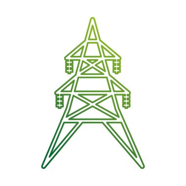 enerji Kulesi izole simgesi