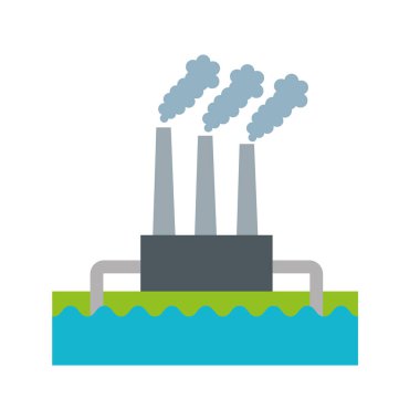 Fabrika tesis izole simgesi