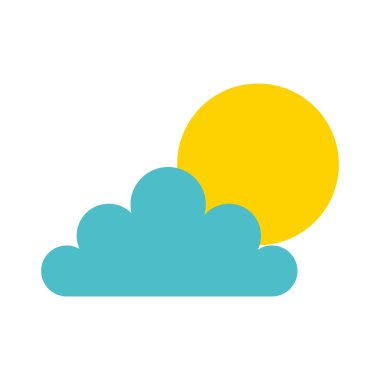 bulut siluet izole simgesi