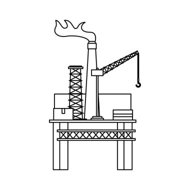 Arıtma tesisi izole simgesi