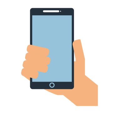 Smartphone teknoloji satırı simgesi