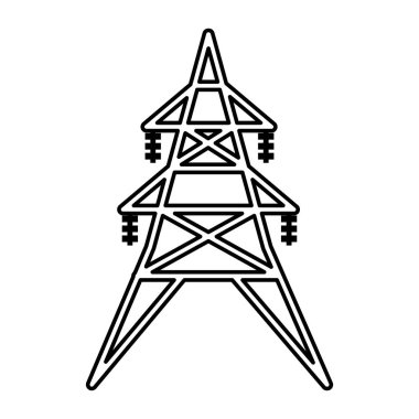 enerji Kulesi izole simgesi