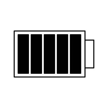düzeyde izole pil simgesi