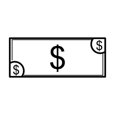 Bill Doları izole simgesi