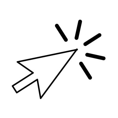 Ok işaretçisini izole simgesi