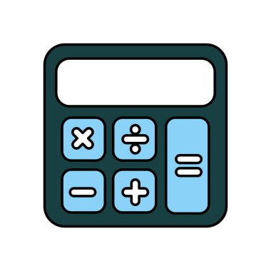 hesap makinesi matematik izole simgesi