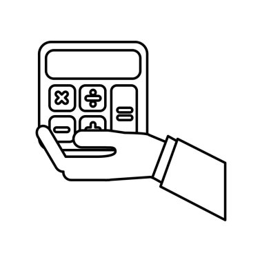 hesap makinesi matematik izole simgesi