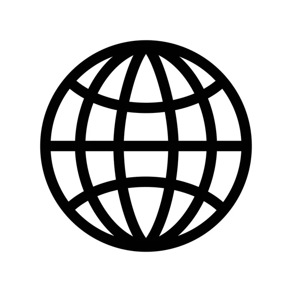 Sphere planet isolerade ikonen — Stock vektor