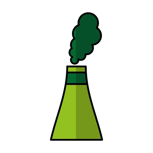 Fabriek plant geïsoleerde pictogram — Stockvector