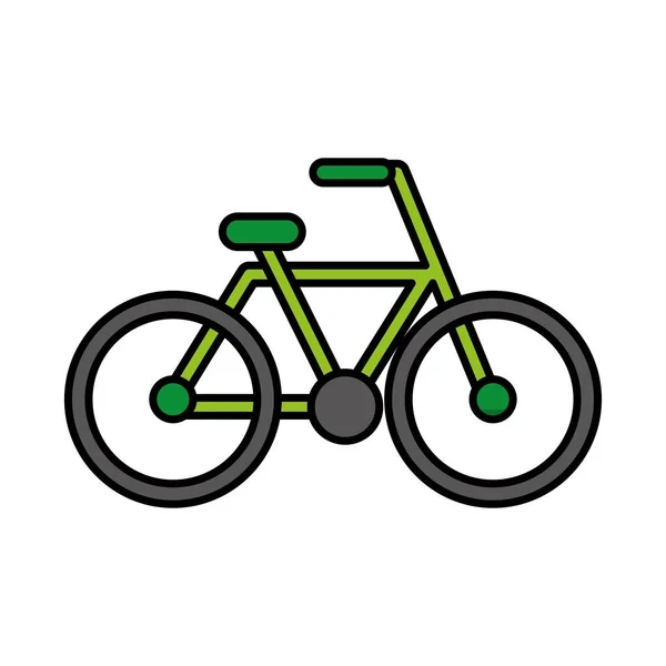 Bicycle drawing isolated icon — Stock Vector