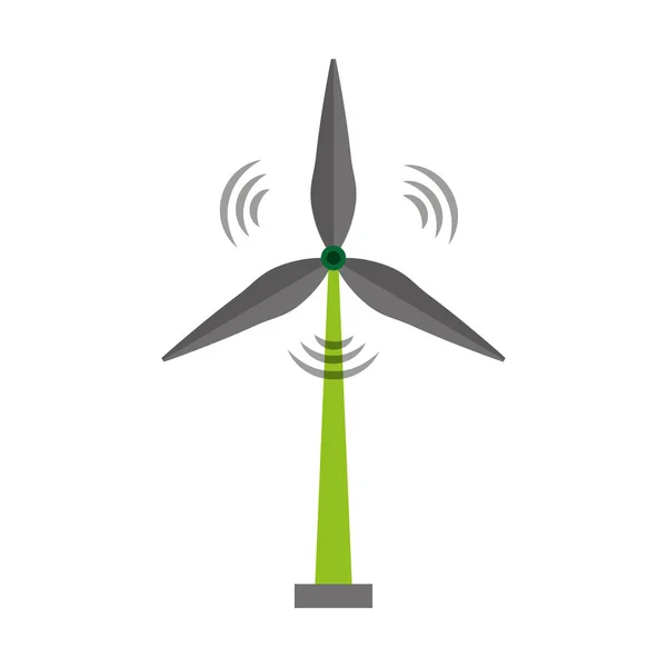 Wind energy isolated icon — Stock Vector