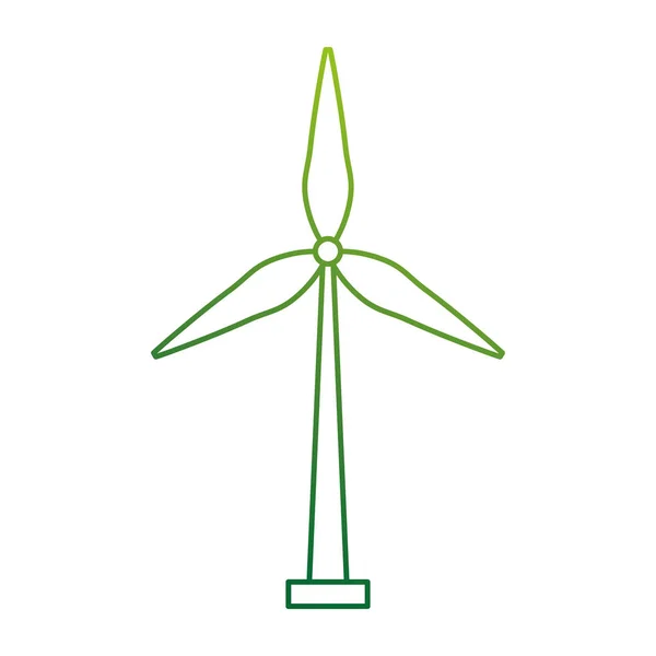 Énergie éolienne icône isolée — Image vectorielle