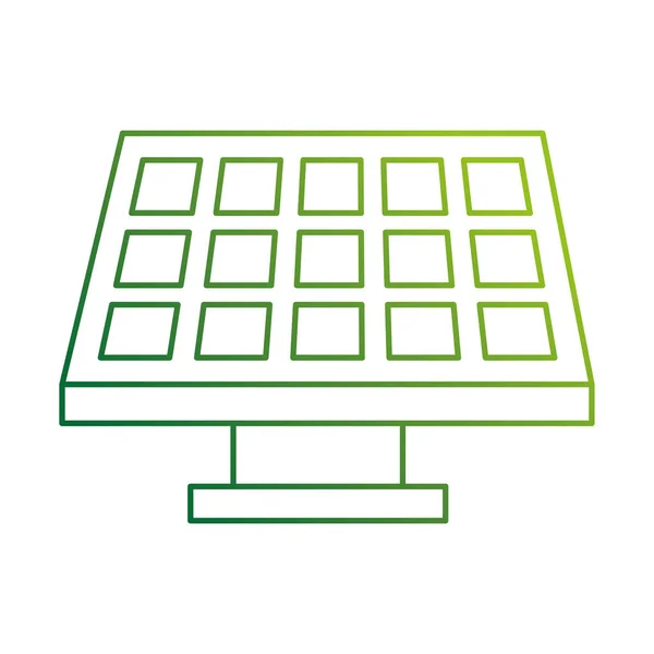 Panel słoneczny na białym tle ikona — Wektor stockowy