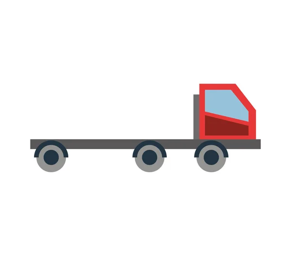 Niskie łóżko ciężarówka ikona — Wektor stockowy