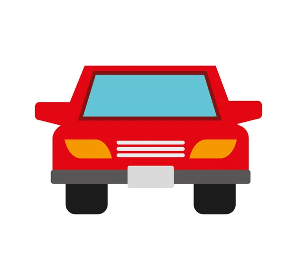 Coche vehículo aislado icono — Vector de stock