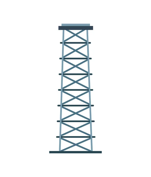 Refinación planta torre aislado icono — Vector de stock