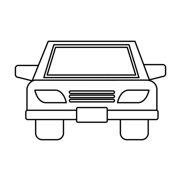 Car vehicle isolated icon — Stock Vector