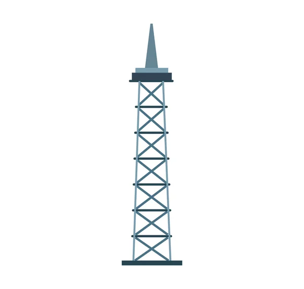 Raffinage van plantaardige toren geïsoleerde pictogram — Stockvector