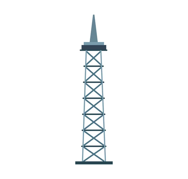 Refinando torre planta ícone isolado —  Vetores de Stock