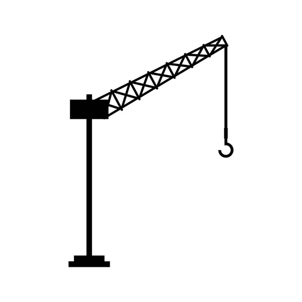 Ikona služby věž jeřábu — Stockový vektor