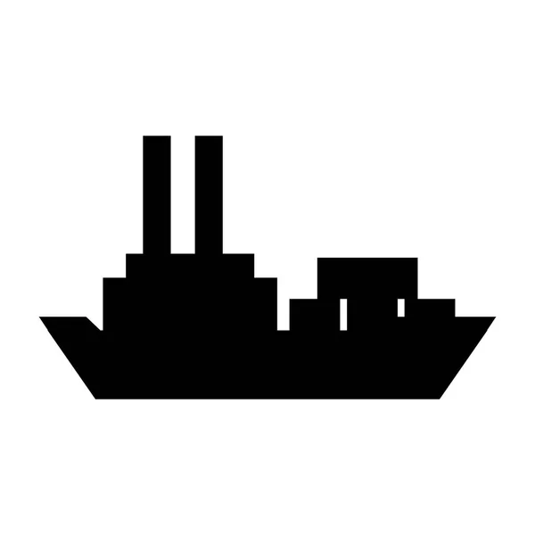 货物船孤立的图标 — 图库矢量图片