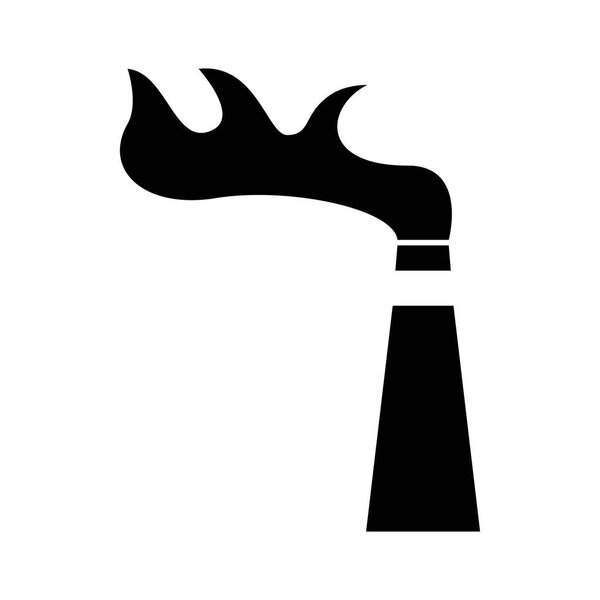 Изолированная икона завода по переработке дымохода
