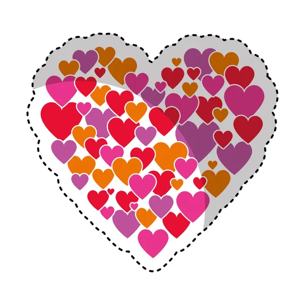 Икона любви украшения сердца — стоковый вектор