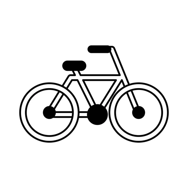 Bicycle vehicle isolated icon — Stock Vector