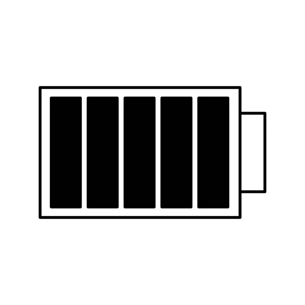 Batteriestand isoliert Symbol — Stockvektor