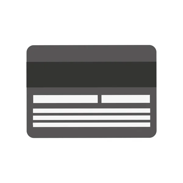 Ícone de cartão de crédito isolado —  Vetores de Stock