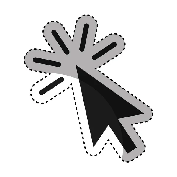 Izolované ikona šipka ukazatele — Stockový vektor