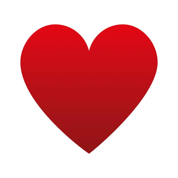 Heart love decoration icon — Stock Vector