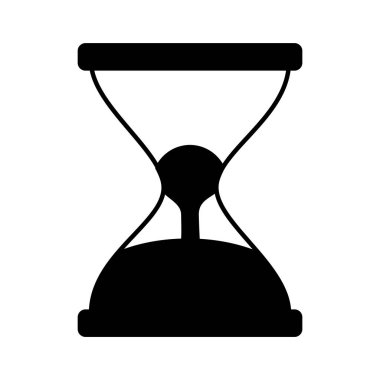 kum saati saat izole simgesini