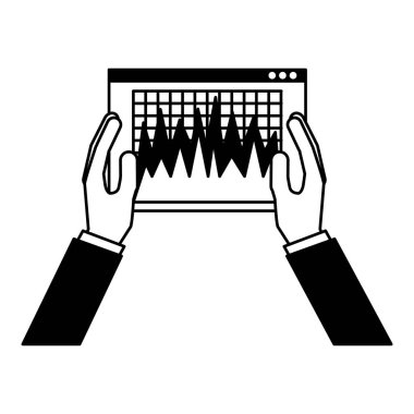 Barlar istatistikleri izole simgesi