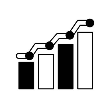 Barlar istatistikleri izole simgesi