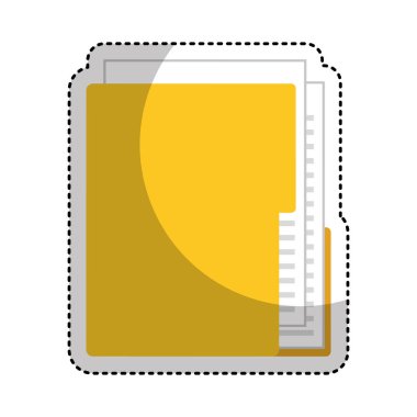 Belgeler klasörünü izole simgesi