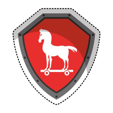 kalkan güvenlik izole simgesi