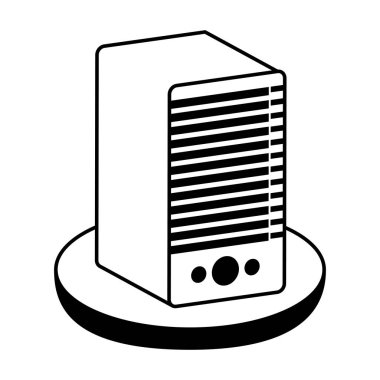 sunucu kule izole simgesi